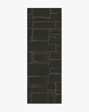 75' x 215' | Machine Washable Runner Rug | Kid & Pet Friendly | Indoor Rug | Alsace Soft Black Rug by Nina Takesh | Ruggable