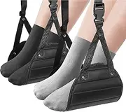 2Pcs Airplane Footrest Made with Premium Memory Foam - Airplane Travel Foot Hammock andTravel Pillow, No Clashing Foot Hammock & Portable Plane Leg Rest, Provides Relaxation and Comfortable for Long Flight,Travel