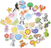 ERINGOGO 36pcs Animal Stickers for Wall Lovely Wall Decals Novelty Decals for Classroom for Boys and Girls
