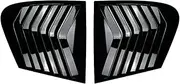 Pair Car Side Window Spoiler Cover Compatible for BMW F20 118i 120i Hatchback 2011-2019 Rear Triangle Louver Air Splitter F20 Louver(Glossy Black)