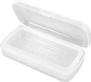 Beavorty Manicure Nail Tool Sterilizer Tray Layer Design Drainage Plastic Tray for Nail Art Tools