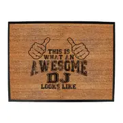 This Is What Awesome Dj - Funny Novelty Doormat Man Cave Floor mat