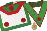 Scottish Master of St. Andrew Regalia Set: Square Apron, Collar, and Jewel - Rec