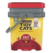 Purina Tidy Cats 24/7 Clumping Cat Litter, Low Dust, Deodorizing, 35 lb. Pail