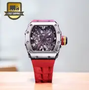 PAGANI DESIGN 1738 VH65 Quartz Diver Watch Men Silicone Sapphire 100M Waterproof