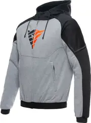 Dainese Daemon-X Safety, textile jacket , color: Light Grey/Black/Neon-Red , size: 52