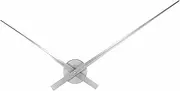 NeXtime Hands Wall Clock, Metal, White/Silver, One Size