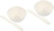 2 Sets Mask Bowl Spatula Facial Bowl Facial Mixing Bowl Face Mixing Bowl DIY Cosmetic Cosmetic Bowl Hair Dye Mixing Bowl Beauty Accessory Cosmetic Scoop Mud Mask Mixing Bowl Pp