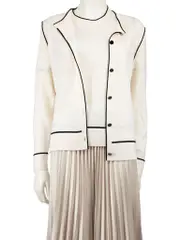 Ecru Cardigan & Top Set