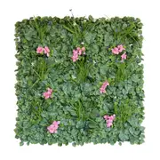 Artificial Pink Flowers Hedge 100x100cm