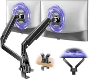 Dual Monitor Stand, Adjustable Computer Monitor Arm Gas Spring Swivel Dual Monit