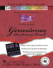 Core' dinations, Sandable Cardstock, Gemstones, Pearlescent, ColorCore, 4 x 5"