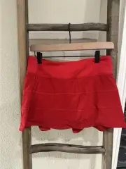 Lululemon Pace rival Mid Rise Skirt Color Size 6 Dark Red NEW