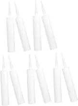 Gatuida 10Pcs Refillable Empty Caulking Tubes for Sealants Caulk and Resins Reusable Easy to Use for Tile Joints and Uneven Surfaces