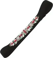 [FRCOLOR] Sparkly Elastic Belt with Rhinestone Crystals Durable Comfortable Waistband for Dresses Fashionable Beaded Waist Belt for Special Occasions and Everyday Wear