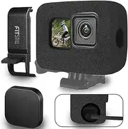 FitStill Windslayer Cover Muffler Windproof Housing Frame Case for Go Pro Hero 13 Hero 12 Hero 11 Hero 10 Hero 9 Black Foam Wind Noise Reduction Sponge Video Accessories for Audio Recording