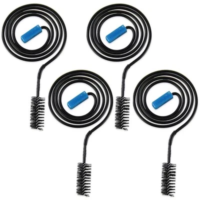 4 Pc Slim 27" Drain Cleaner Snake Pipe Tool Plumbing Tub Shower Sink Toilet Clog