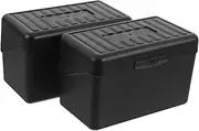 Generic 1 Set Flash Card Organizer Box Plastic Note Card Storage Case for Office Supplies Compact and Portable Desktop Flashcard Holder Sturdy Build with Labels for Easy Organization