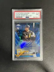 Austin Meadows 2018 Topps Chrome Blue Refractor Auto PSA 9 #’d/150 - POP 10