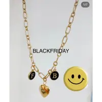 在飛比找蝦皮購物優惠-韓國鹿角家黑五家Black Friday英字字首項鍊