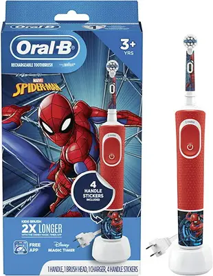 -=德國歐樂B=- Oral-B 歐樂b 充電式 原廠 兒童電動牙刷 冰雪奇緣 蜘蛛人 D100