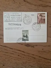 Raccomandata In Corso Particolare Mostra Segantini Ad Arco 1958 N°701 110 Lire