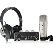 Behringer U-PHORIA STUDIO Complete Recording Podcasting Bundle Set w/ Tracking