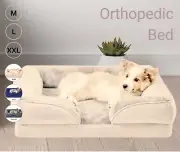 Memory Foam Orthopaedic Pet Dog Bed Removable Cover Comfy Bed (S, M, L, XL)