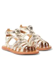 [Pom d'Api] Pom d'Api Plagate Gladiator metallic leather sandals UK 8.5 gold