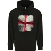 Dissolving England Flag St Georges Skull Childrens Kids Hoodie