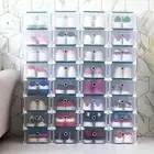 Shoes Box Stackable Durable Drawer Type Storage Cabinet Multi-color