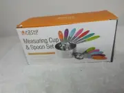 U-Taste 12 Piece Measuring Cups and Spoons Set in 18/8 Stainless Steel NEW