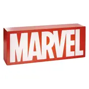 Paladone Marvel Logo Freestanding/Wall Mountable Red/White Light Up Lamp/Sign