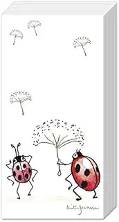 IHR Paper Pocket Handbag Tissues - Happy-Go-Lucky Ladybird and Dandelion By Anita Jeram