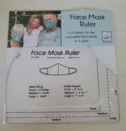 JUNE TAILER FACE MASK RULER - MAKES REVERSIBLE FACE MASKS IN THREE SIZES