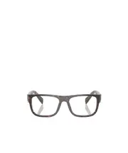 Prada Eyewear Square Frame Glasses 55 Havana color
