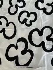 IKEA Anna Efverlund Fabric 2+ Yds Abstract Black White Cotton Home Decor 2005
