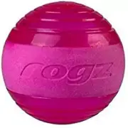 Squeak Fetch Ball Dog Toy Pink Medium