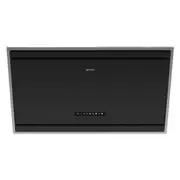 Smeg Classic Angled Wall Mount Rangehood - Matte Black