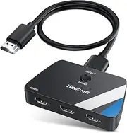 4K@60Hz HDMI Switch, NEWCARE HDMI Switch 3 in 1 Out, 3-Port HDMI Switcher Selector, Supports 4K, 3D, HDCP2.2, HDMI2.0, HDR, for Fire Stick 4K, HDTV, PS4/5, Game Consoles, PC