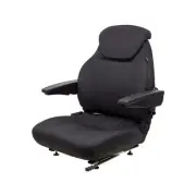 SEQ90-0168 Black Cordura Fabric Seat Assembly Fits Massey Ferguson