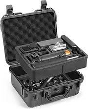 AMAZEAR Action5 Pro Double Case for DJI Osmo Action 5 Pro, Waterproof Carry Case for DJI Osmo Action 5 Pro/Action 4/Action 3 Case, Accessories for DJI Action 5 Pro/Action 4/Action 3, Black