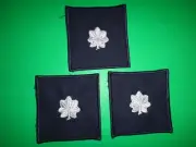 3 US Air Force Patches: LT COLONEL Rank Cap and Collar Devices