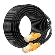 Cable Matters 10Gbps Pure Copper 24 AWG Cat 6A Ethernet Cable - 100ft, [Direct-Burial Rated, Waterproof and Weatherproof] Outdoor Ethernet Cable with 550 MHz Bandwidth, Long Cat6a PoE Cord