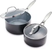 GreenPan Valencia Pro Hard Anodized Healthy Ceramic Nonstick 1.66QT and 3.3QT