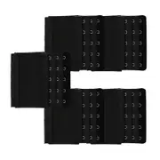 5x Bra Extender Strap Comfortable 5 Hooks Extender Bra Band For Women Lady Free Size Black-YGWL