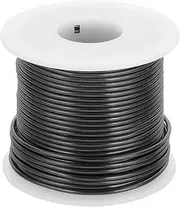 uxcell 12 Gauge Anodized Aluminum Craft Wire Bendable Bonsai Training Wire 98 Feet 2mm for Sculpting Crafts Wreath Floral Beading Jewelry Making, Black