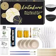 Youngly Kintsugi Repair Kit Food Safe, Japanese Gold Repair Kit, Bio Gold Glue Ceramics