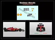 1/32 Scale Decals for Policar/NSR F1 - Ferrari F1-75, Leclerc & Sainz 2022