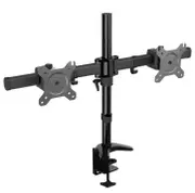 Vision Mounts VM-MP320C - DeskClamp Dual LCD Monitor Support up to 27''; Tilt -15-+15°; Rotate 360°; VESA 75-100